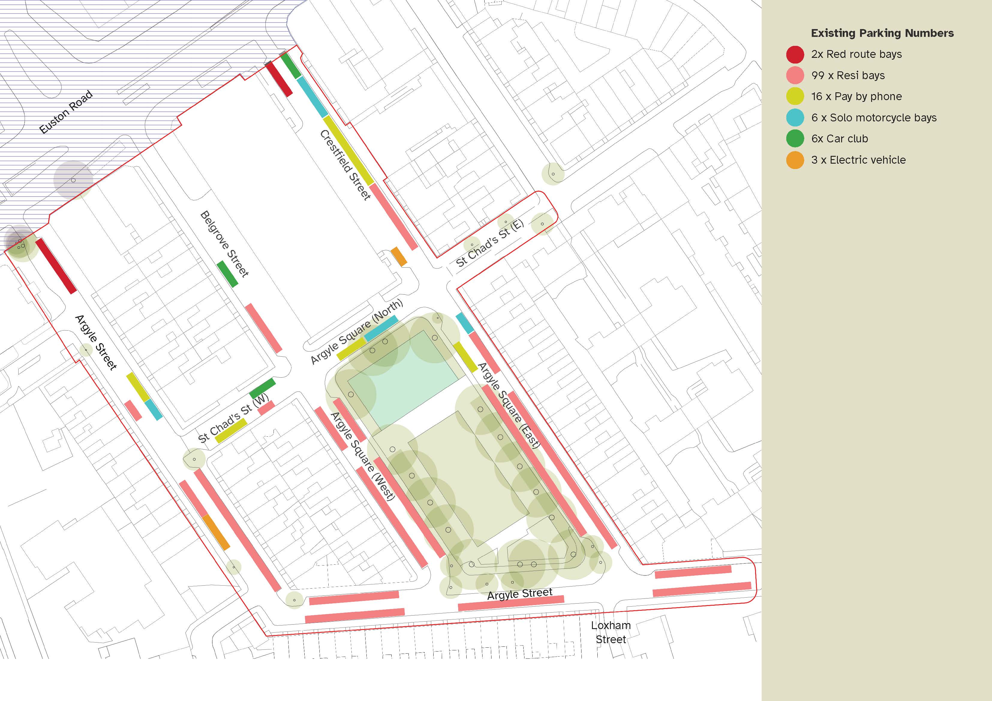 Parking map of current facilities - to have this verbally explained call us on 0207 974 4444