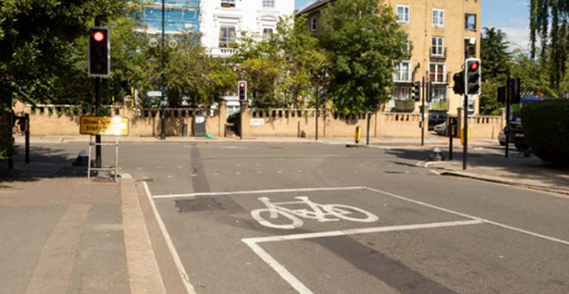 Advanced stop line
