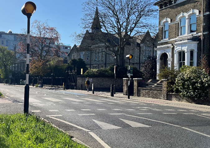 Parallel zebra crossing